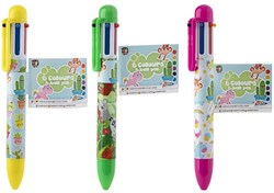Bolígrafo 6 colores - Bolígrafo infantil con colores vivos para la escuela