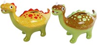 Hucha dinosaurio de cerámica - colorida hucha dino para niños-2