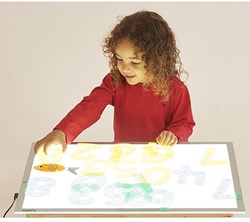 TickiT panel de luz A2 - panel de luz blanca para juego sensorial