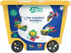 Clics bloques de construcción rollerbox 20-en-1 juguete de construcción sostenible