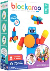 Bloques de espuma magnéticos Robot Box juguete de construcción baño 10uds