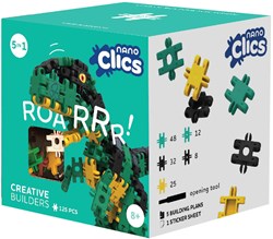 Clics bloques de construcción Nano Clics Creative Builders set 125 piezas sostenible