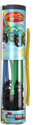 Clics juguete de construcción Spaghetteez Bendy Buggy palitos flexibles 34 piezas