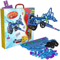 Clics juguete de construcción Spaghetteez Noodle Flyer avión varillas flexibles 76 piezas