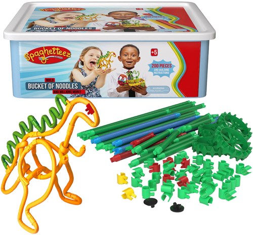 Clics palitos de construcción - Spaghetteez set flexible 200 piezas-2