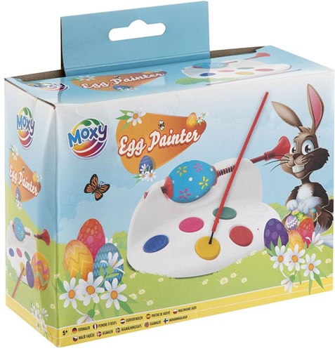 Molino para pintar huevos juguete creativo con pintura y pincel para Pascua-2