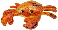 Peluche animales marinos con purpurina juguete multicolor 8-10 cm-3