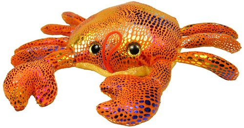 Peluche animales marinos con purpurina juguete multicolor 8-10 cm-3