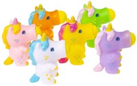 Unicorn popper pequeño juguete unicornio amarillo lanzapelotas-2