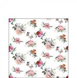 Ambiente servilletas servilletas de papel de lujo Charlotte white 25cm