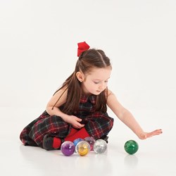 TickiT pelotas sensoriales con purpurina juguete - set arcoíris de 7 bolas
