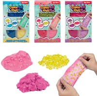 Crea tu propia putty con purpurina y cristal - set creativo colorido
