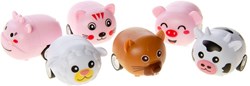 Duckiez juguete animal de granja pull back - colorido y compacto
