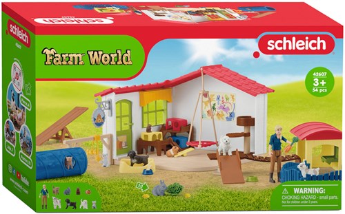 Schleich hotel de animales de granja juguete - Pet Hotel - 42607