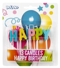 Velas de Feliz Cumpleaños 13 piezas 31071