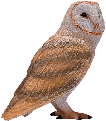 Mojo Wildlife lechuza común - búho de juguete realista para niños-2