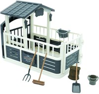 Mojo establo de caballos juguete - set granja caballos plástico
