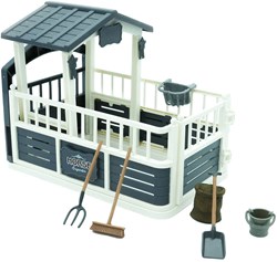 Mojo establo de caballos juguete - set granja caballos plástico
