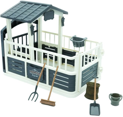 Mojo establo de caballos juguete - set granja caballos plástico