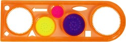 Eduplay regla espiral set - Magic ruler plantilla de dibujo naranja