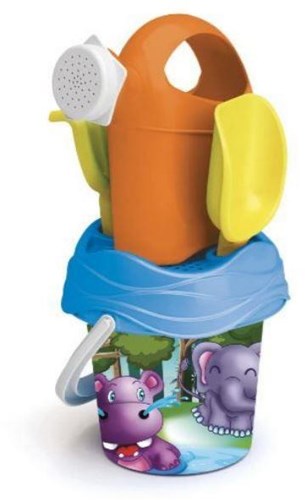 Adriatic set de cubo de playa animales Ø18cm para niños