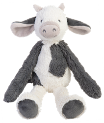 Happy Horse peluche Vaca Casper 38cm - muñeco suave blanco-negro