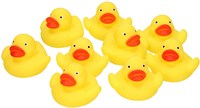 Patitos de baño juguete de baño amarillo set 9 piezas patitos de plástico-2