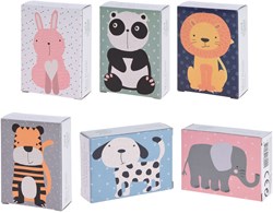 Mini puzzle animales cartón 8 piezas - juguete educativo animales
