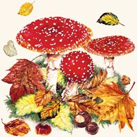 Ambiente servilletas amanita 33cm decoración mesa papel FSC