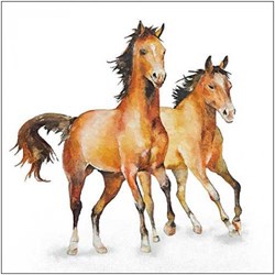 Ambiente servilletas caballos 33x33 cm FSC 3 capas decoración mesa