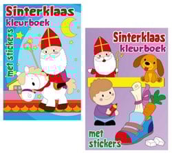 Libro para colorear de Sinterklaas con pegatinas 2 culo