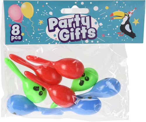 Maracas pelotas samba juguete colorido 8 piezas regalos fiesta niños