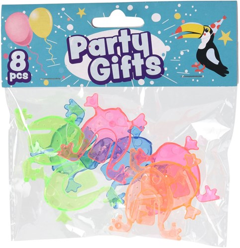 Regalos rana saltarina juguete 8 piezas plástico colorido fiesta niños