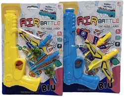 Avión de juguete con lanzador - avión plástico 22cm - pistola lanzadora