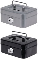 Caja de dinero con ranura - metal - juguete educativo negro multicolor