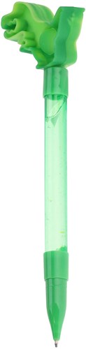 Bolígrafo juguete Pop It con purpurina y figura multicolor-2