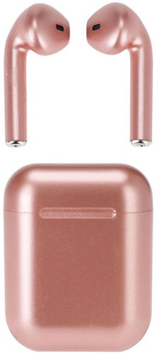 Auriculares inalámbricos rosa USB recargable juguete educativo-2