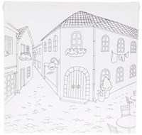 Set pintura lienzo 12 piezas acrílico juguete creativo niños-3