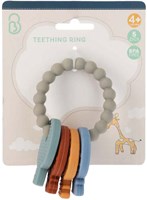 Anillo de dentición silicona llavero juguete bebé multicolor plástico