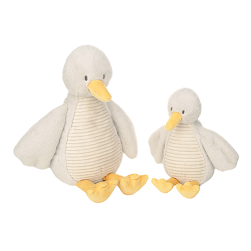 Happy Horse peluche ganso Glen - suave peluche para bebé 20 cm crudo