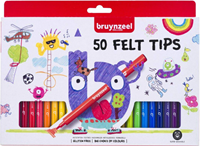 Bruynzeel rotuladores set - 50 rotuladores de colores para niños