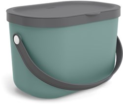 Rotho cubo de basura bio 3,2 litros verde plástico reciclado cocina