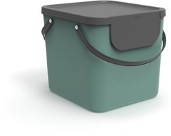 Rotho separador de residuos cocina 40L verde - sin BPA - plástico duradero