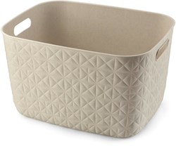 Curver cesta de almacenamiento Softex Large 19L blanco tiza - plástico sostenible