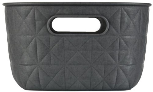 Curver cesta de almacenamiento Softex S 4L antracita - cesta de plástico-3