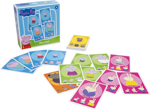 Juego de cartas cuarteto Peppa Pig - juego infantil desde 4 años - juguete educativo-2