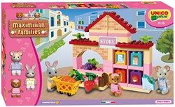 Set de construcción supermercado Unico Maximilian Families 60 piezas juguete