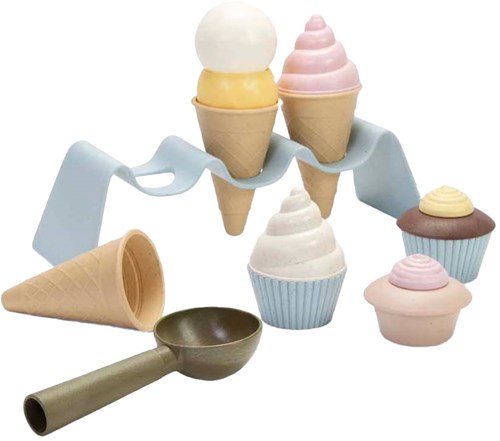 Dantoy set de helado de juguete bio - regalo sostenible 15 piezas-2