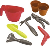 Ecoiffier Trolley juguete de jardín para niños - set herramientas jardín