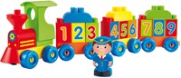 Abrick tren de juguete con letras y números - juguete educativo de construcción-2